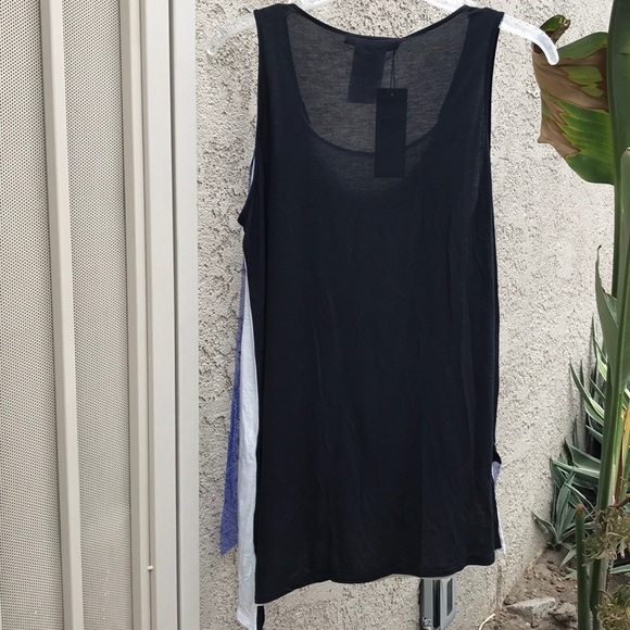 BCBGMaxazria - Long tank top w/color blocks - Picture 3 of 5